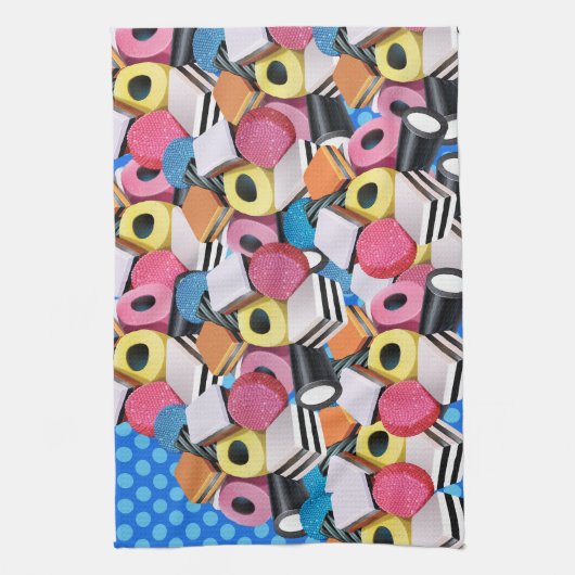 Tea Towel Licorice Snoep Cascade Theedoek (Verticaal)