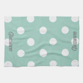 Tea Towel - Light Blue Polka Dots Theedoek (Horizontaal)