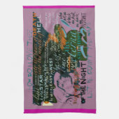 Tea Towel Lila Love Poetry citeert Shakespeare Theedoek (Verticaal)