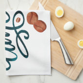 Tea Towel met Coffee Time-bericht Theedoek (Quarter Fold)