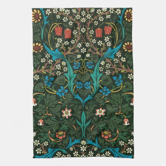TEA TOWEL MET HET ONTWERP VAN WILLIAM MORRIS "TULI THEEDOEK (Verticaal)