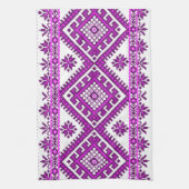 Tea Towel Oekraïens Paars print Theedoek (Verticaal)