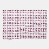 Tea Towel - Paarse Hayes Love Hearts Theedoek (Horizontaal)