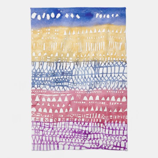TEA TOWEL : PAUL KLEE : OUDE STAD THEEDOEK (Verticaal)