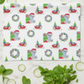Tea Towel Santa Holiday Theedoek (Gevouwen)