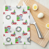 Tea Towel Santa Holiday Theedoek (Quarter Fold)