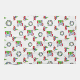 Tea Towel Santa Holiday Theedoek