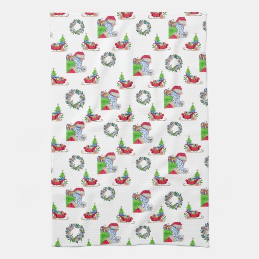 Tea Towel Santa Holiday Theedoek (Verticaal)