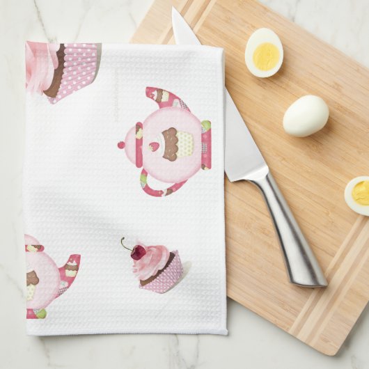 Tea Towel - Tijd voor thee Theedoek (Quarter Fold)
