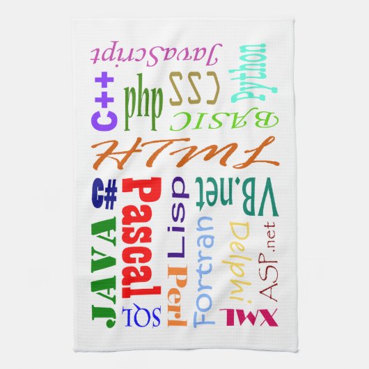 Tea Towel van computerprogrammeurs Theedoek (Verticaal)