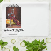 Tea Towel - Welkom bij mijn tafel Theedoek (Gevouwen)