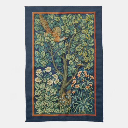TEA TOWEL : WILLIAM MORRIS : DE ZWASTER THEEDOEK (Verticaal)