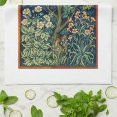 TEA TOWEL : WILLIAM MORRIS : DE ZWASTER THEEDOEK (Gevouwen)