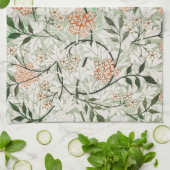 TEA TOWEL : WILLIAM MORRIS : GROEN JASMINE THEEDOEK (Gevouwen)