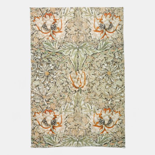 TEA TOWEL : WILLIAM MORRIS : HONEYSUCKLE THEEDOEK (Verticaal)