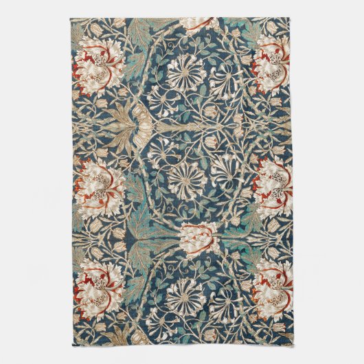 TEA TOWEL : WILLIAM MORRIS : HONEYSUCKLE THEEDOEK (Verticaal)