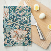 TEA TOWEL : WILLIAM MORRIS : HONEYSUCKLE THEEDOEK (Quarter Fold)