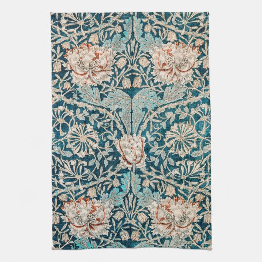 TEA TOWEL : WILLIAM MORRIS : HONEYSUCKLE THEEDOEK (Verticaal)