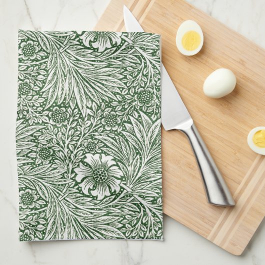 TEA TOWEL : WILLIAM MORRIS : MARIGOLDEN THEEDOEK (Quarter Fold)