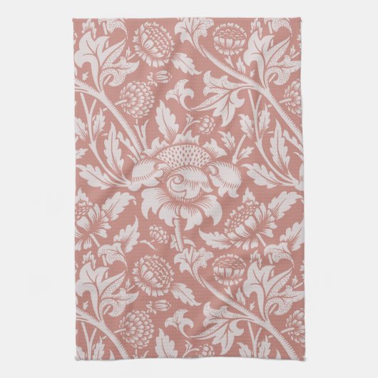 TEA TOWEL : WILLIAM MORRIS : PLATTELANDSONTWERP THEEDOEK (Verticaal)