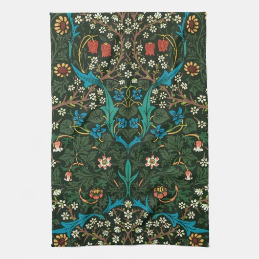TEA TOWEL : WILLIAM MORRIS : TULIPS THEEDOEK (Verticaal)