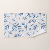 Tea Tree laat Blauwgroen blauw en grijze handdoeks Bad Handdoek (Handdoek)