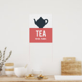 Tea Typography Poster, modern Kitchen, Custom Poster (Keuken)