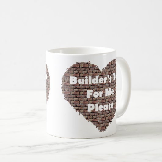 Tea van bouwer koffiemok (Voorkant rechts)