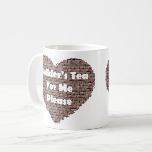 Tea van bouwer koffiemok (Voorkant links)