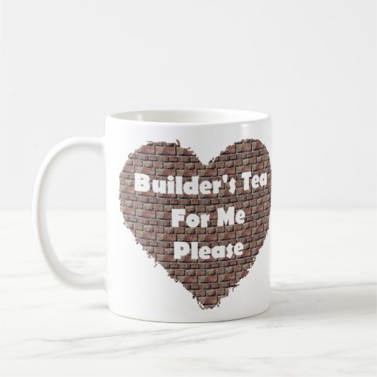 Tea van bouwer koffiemok (Links)