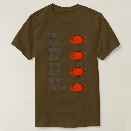 Tea-verslaving T-shirt (Design voorkant)