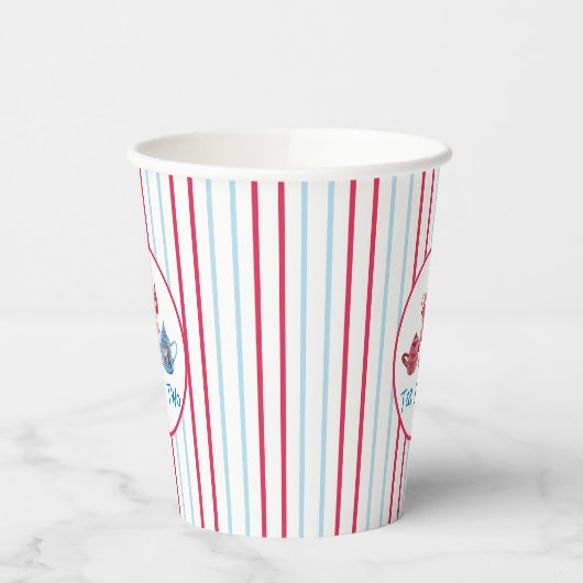 Tea voor twee theeapots 8oz-papierbekertjes papieren bekers (Links)