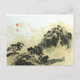 Tea Wash Landscape Briefkaart