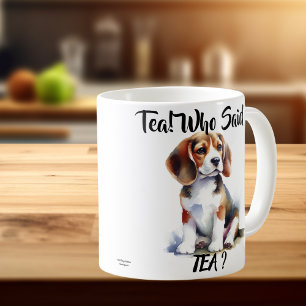 Tea! Wie zei thee? Schattigee Beagle Koffiemok