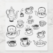 Tea Wijn Etiket (Enkel label)