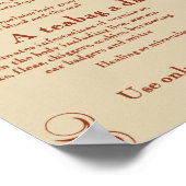 Teabag Miracle Cure Poster (Hoek)