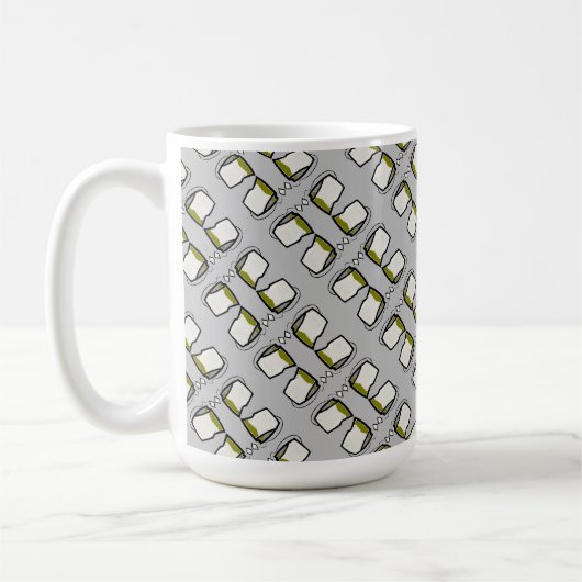 Teabag Tea Digital Art Design Koffiemok (Links)