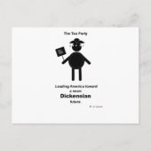 Teabagger Dickensian Briefkaart (Voorkant)
