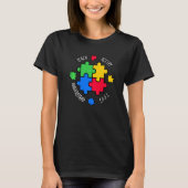 Teach Accept Love Begrip April Autism Awarenes T-shirt (Voorkant)