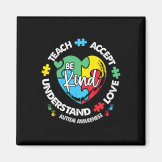 Teach Accept Love Understand Autism Awareness Teac Magneet