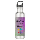 Teach and Ins Water Bottle, Roestvrij staal, 24 oz Waterfles (Voorkant)