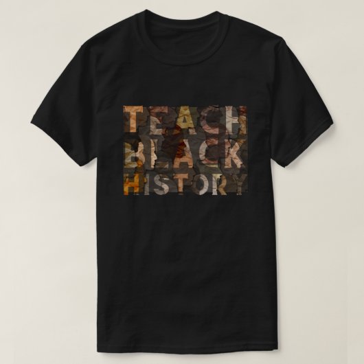 Teach Black History BHM T-Shirt (Design voorkant)