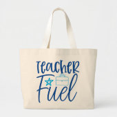 Teach-brandstof Grote Tote Bag (Voorkant)