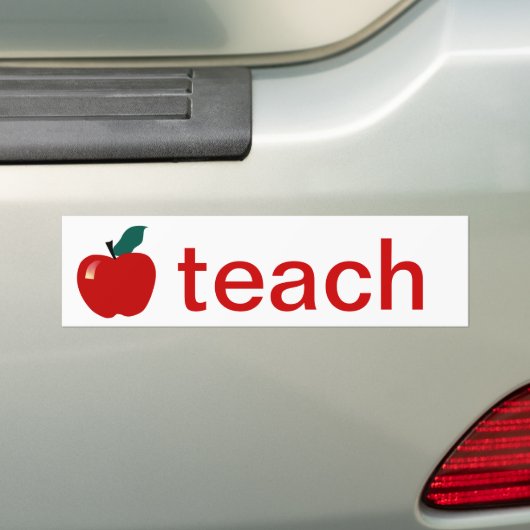 Teach Bumpersticker (Op auto)