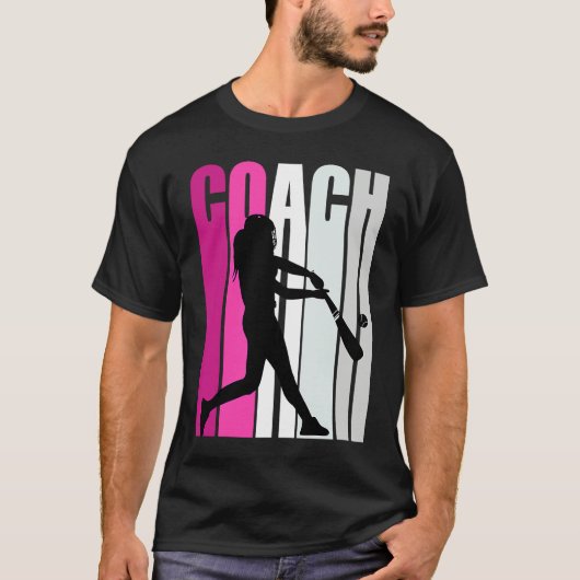 Teach Female Baseballteacher Master Coach Softball T-shirt (Voorkant)