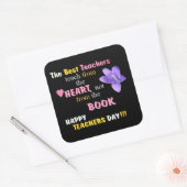 Teach from the Heart Vierkante Sticker (Envelop)