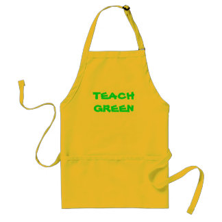 TEACH GREEN Apron Standaard Schort