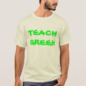 TEACH GROEN ORGANIC T T SHIRT (Voorkant)