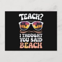 Teach ik dacht dat je Beach Teacher Groovy zei