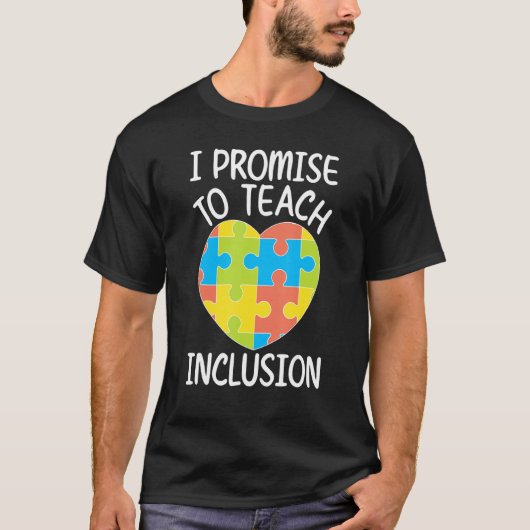 Teach Inclusion SPED Teacher Special Education Tea T-shirt (Voorkant)